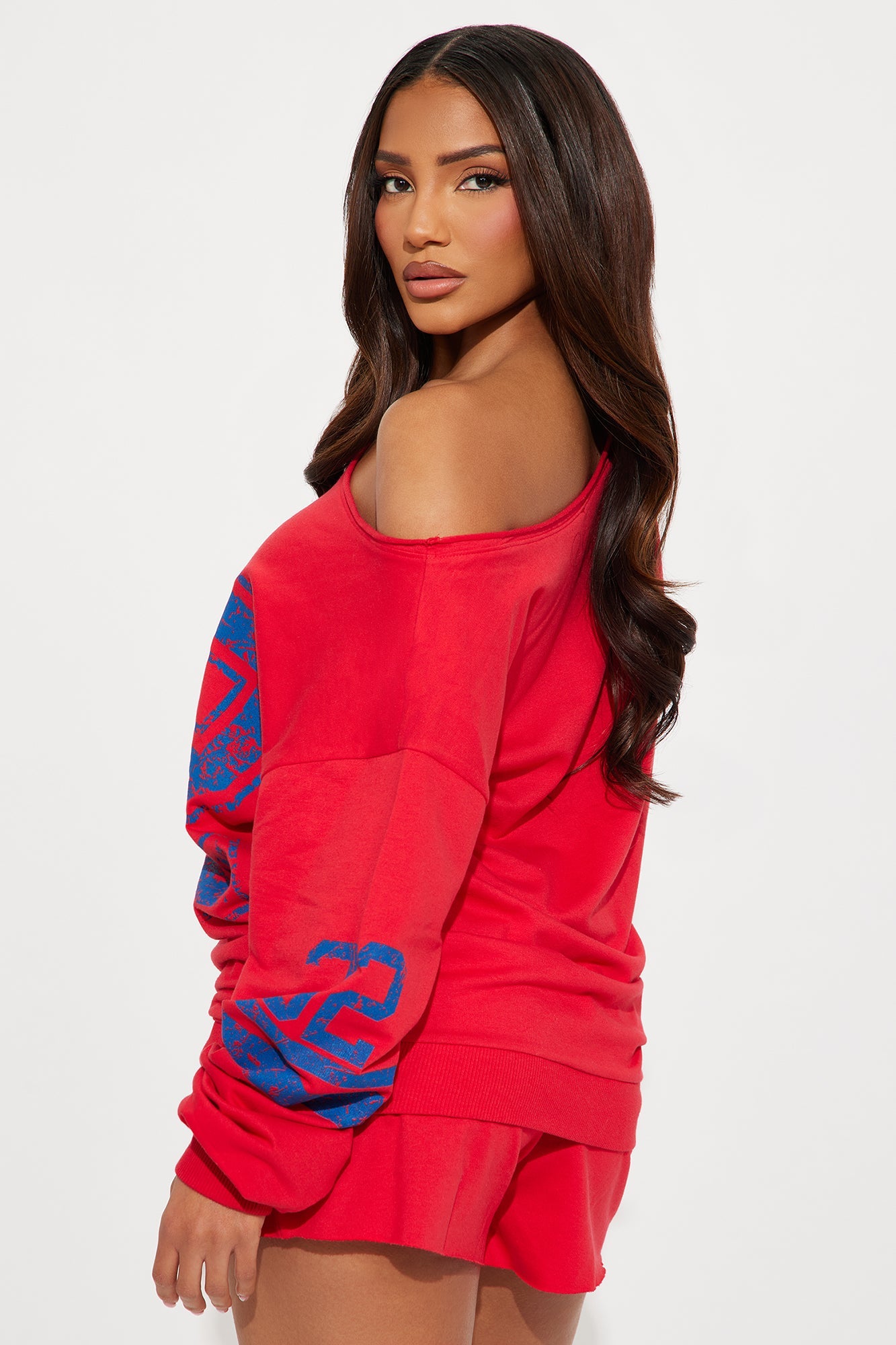 Number 32 Off Shoulder Short Set