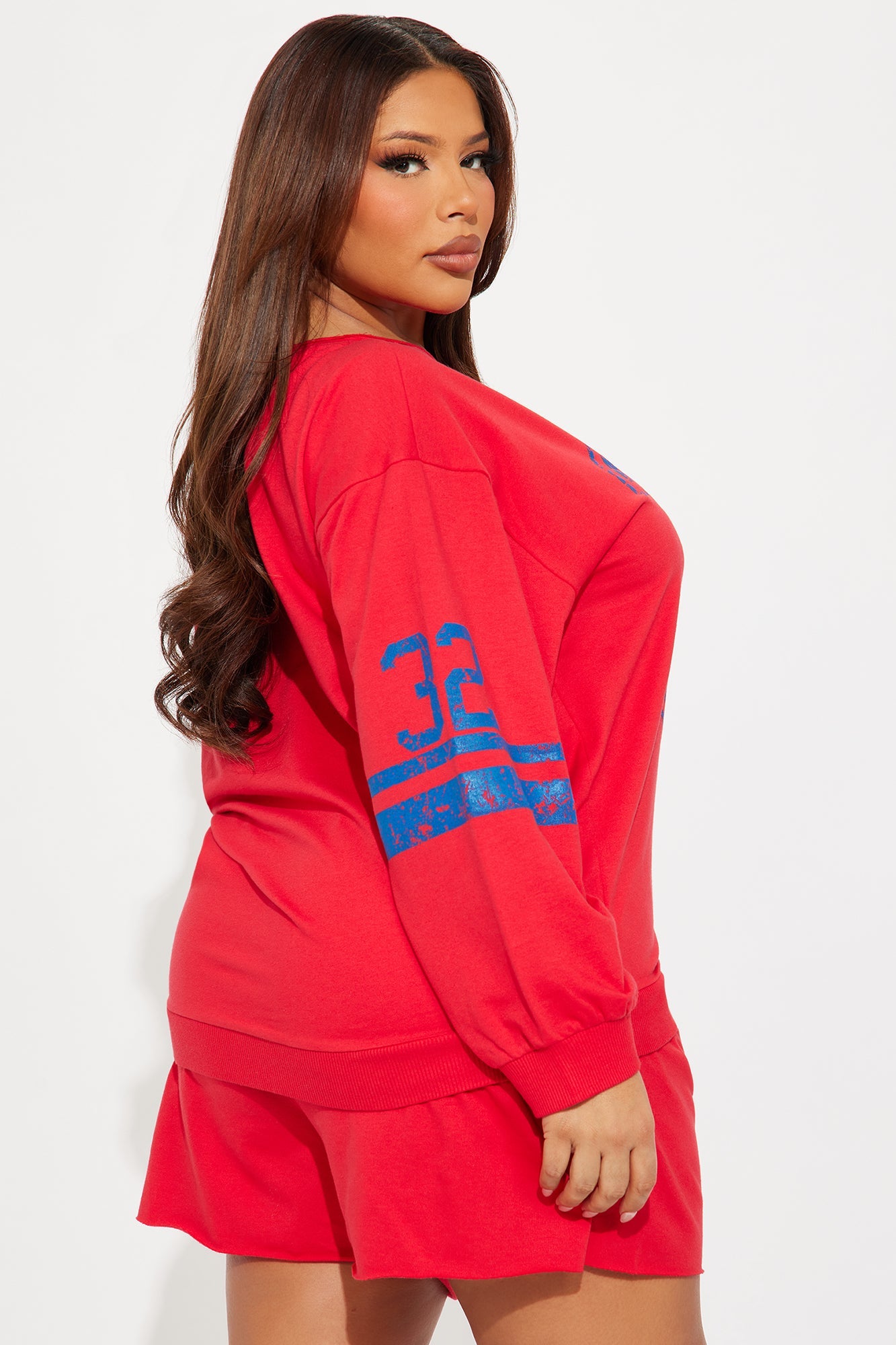 Number 32 Off Shoulder Short Set