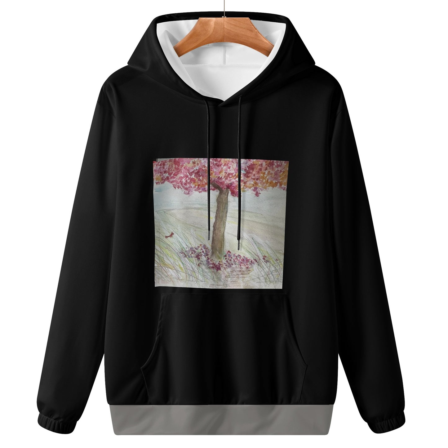 Womens Pretty Pink Tree Hoodie Sweatshirt