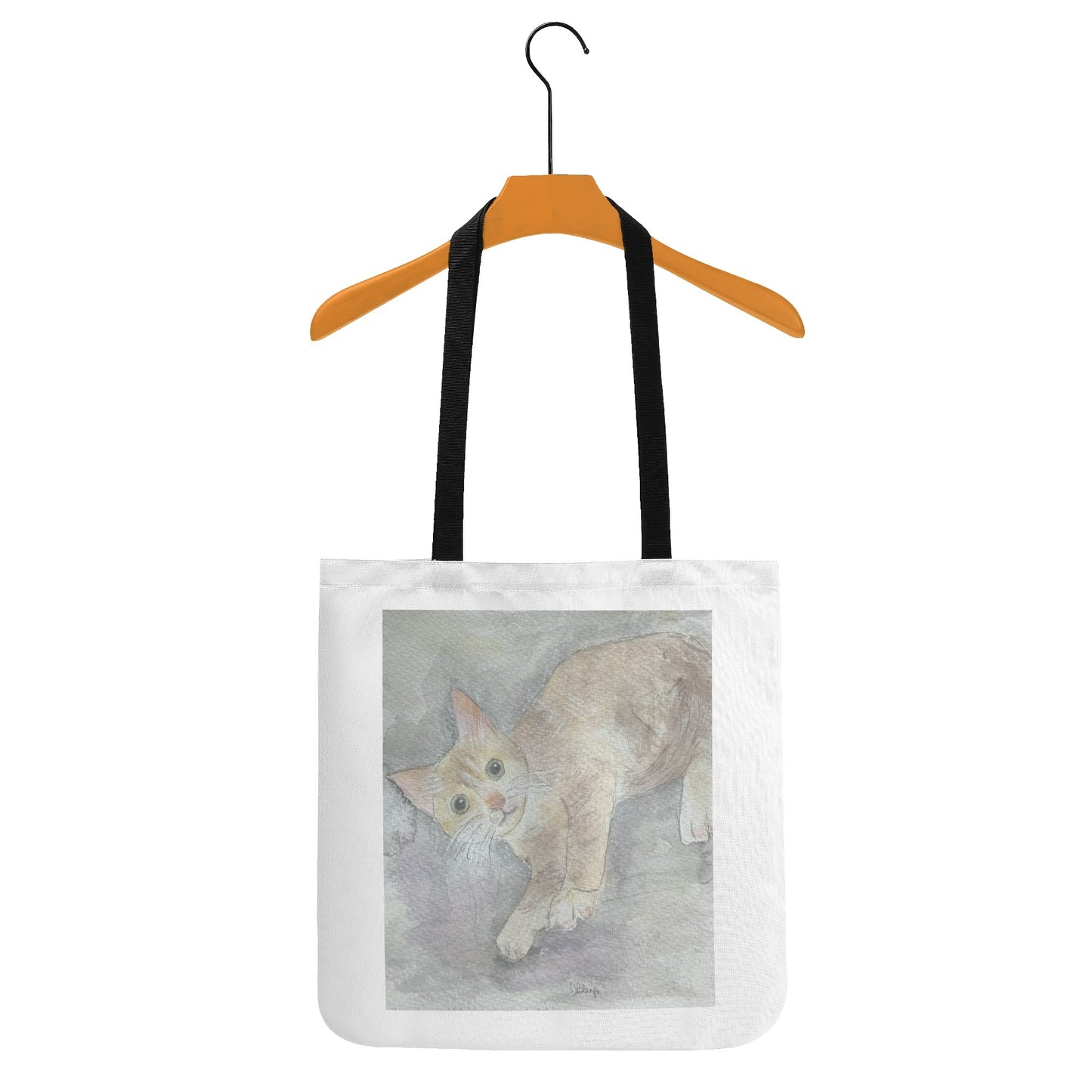Cat Print Cloth Tote Bag