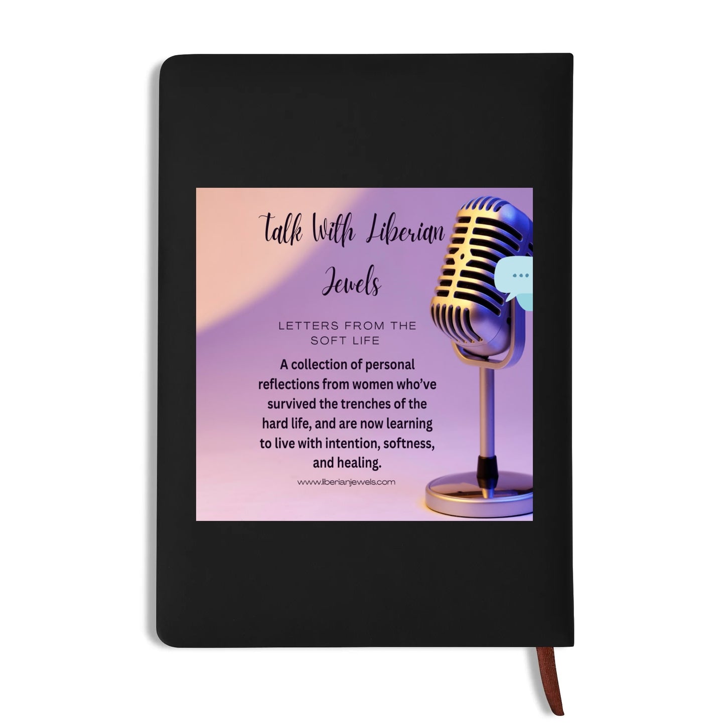 Custom 2 Sides Print PU Black and Brown Notebook