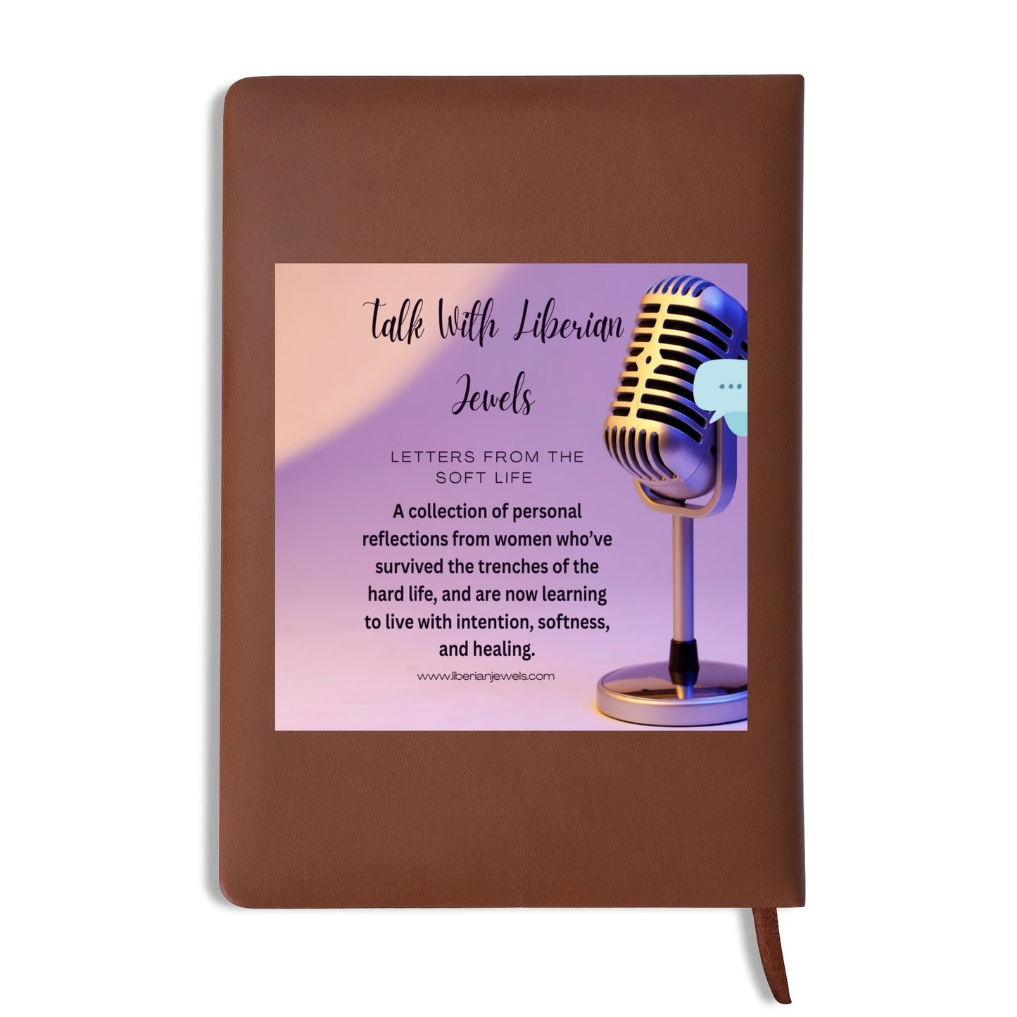 Custom 2 Sides Print PU Black and Brown Notebook
