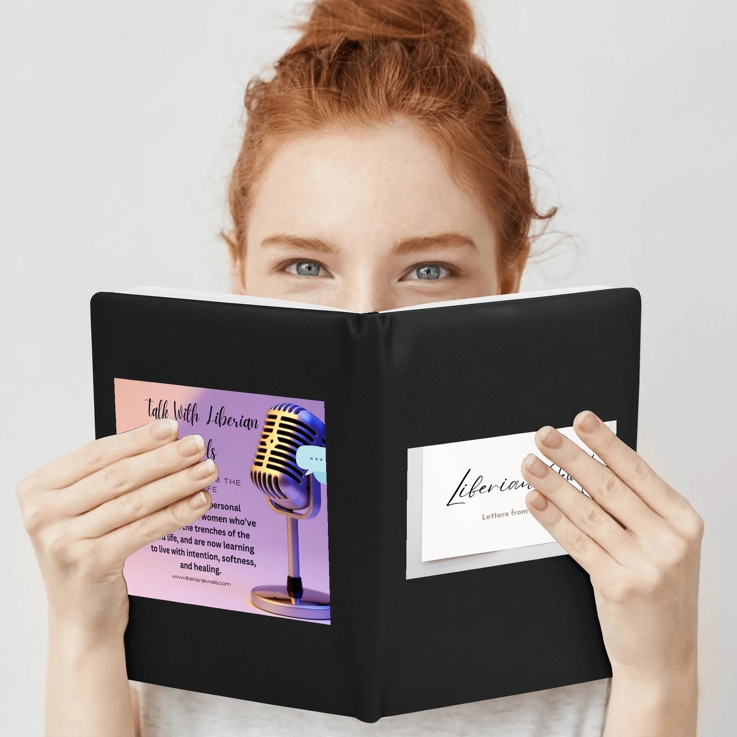 Custom 2 Sides Print PU Black and Brown Notebook