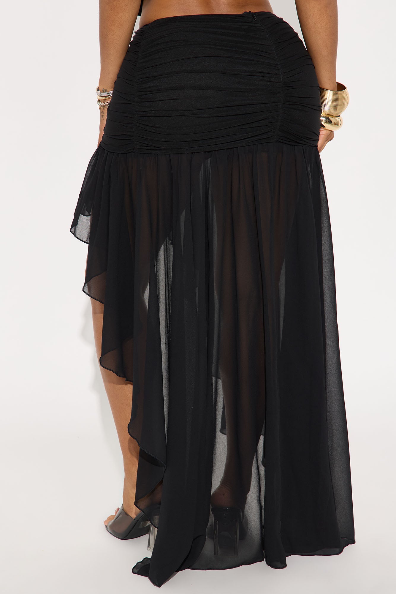 Aria Asymmetrical High Low Maxi Skirt – Liberian Jewels