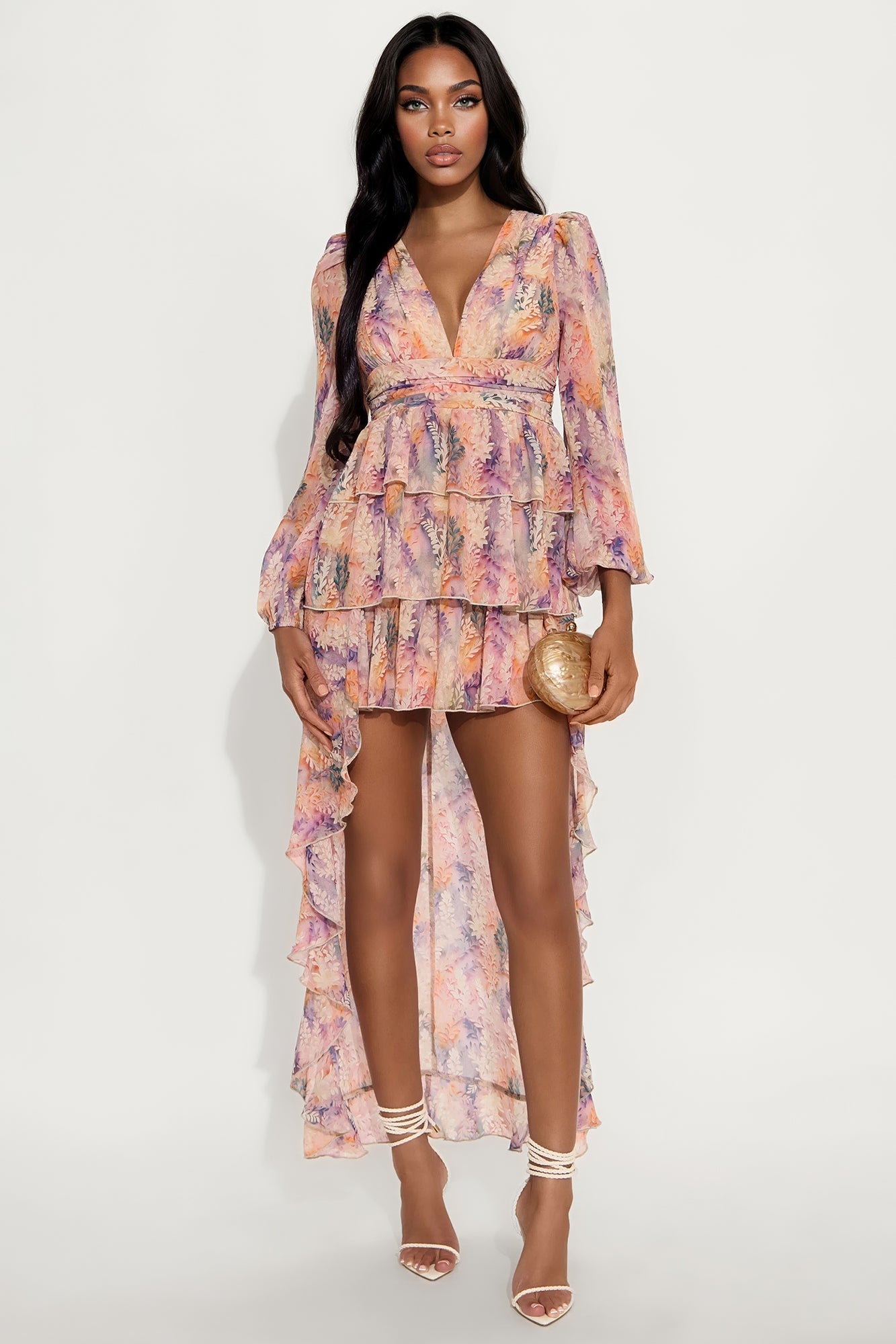gwendolyn maxi dress Gwendolyn High Low Chiffon Maxi Dress – Liberian Jewels