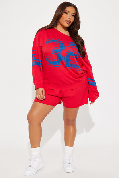 Number 32 Off Shoulder Short Set