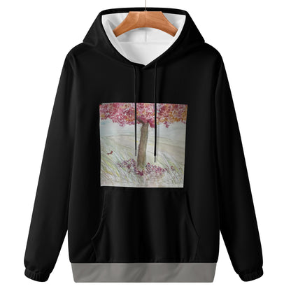 Womens Pretty Pink Tree Hoodie Sweatshirt