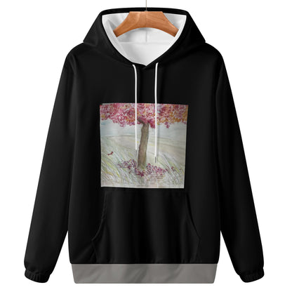Womens Pretty Pink Tree Hoodie Sweatshirt