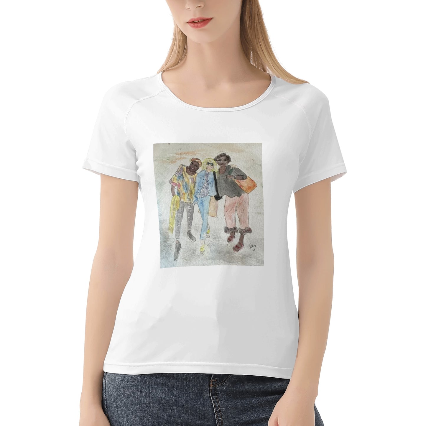 Three Friends Forever Womens T shirt