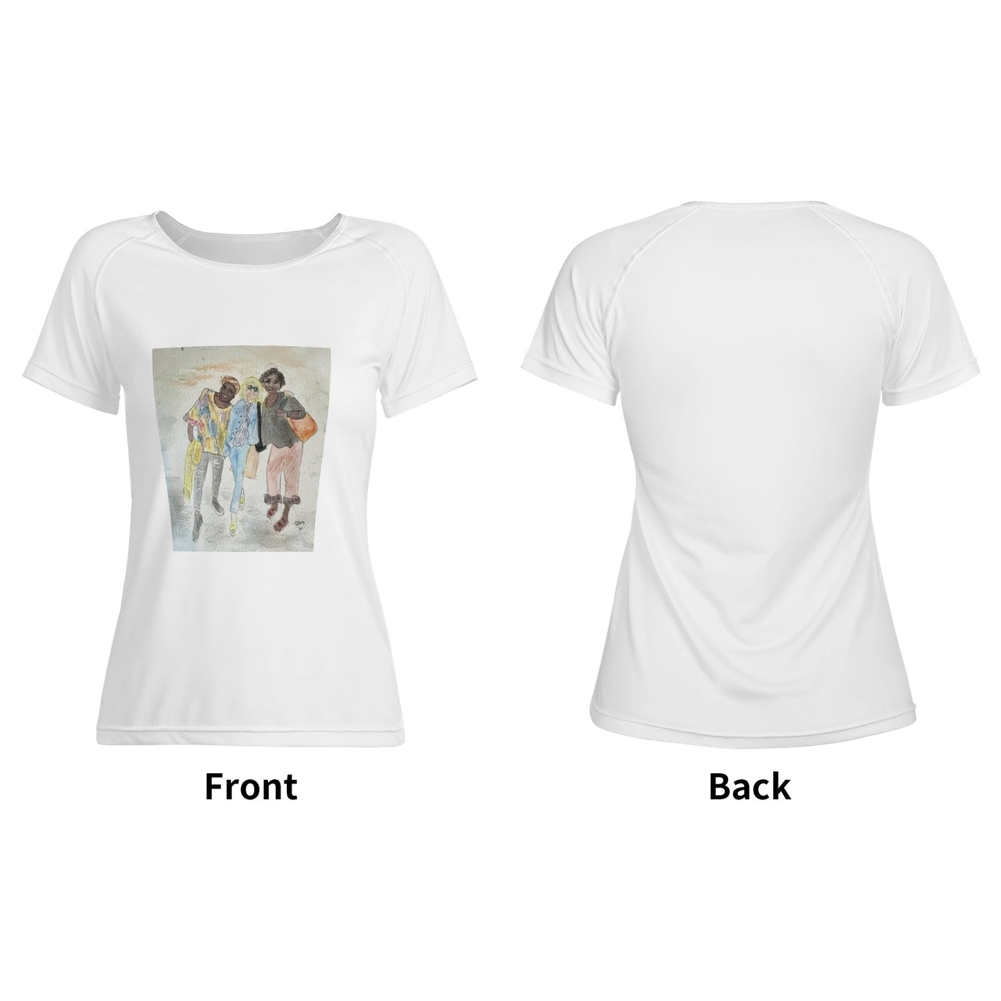 Three Friends Forever Womens T shirt